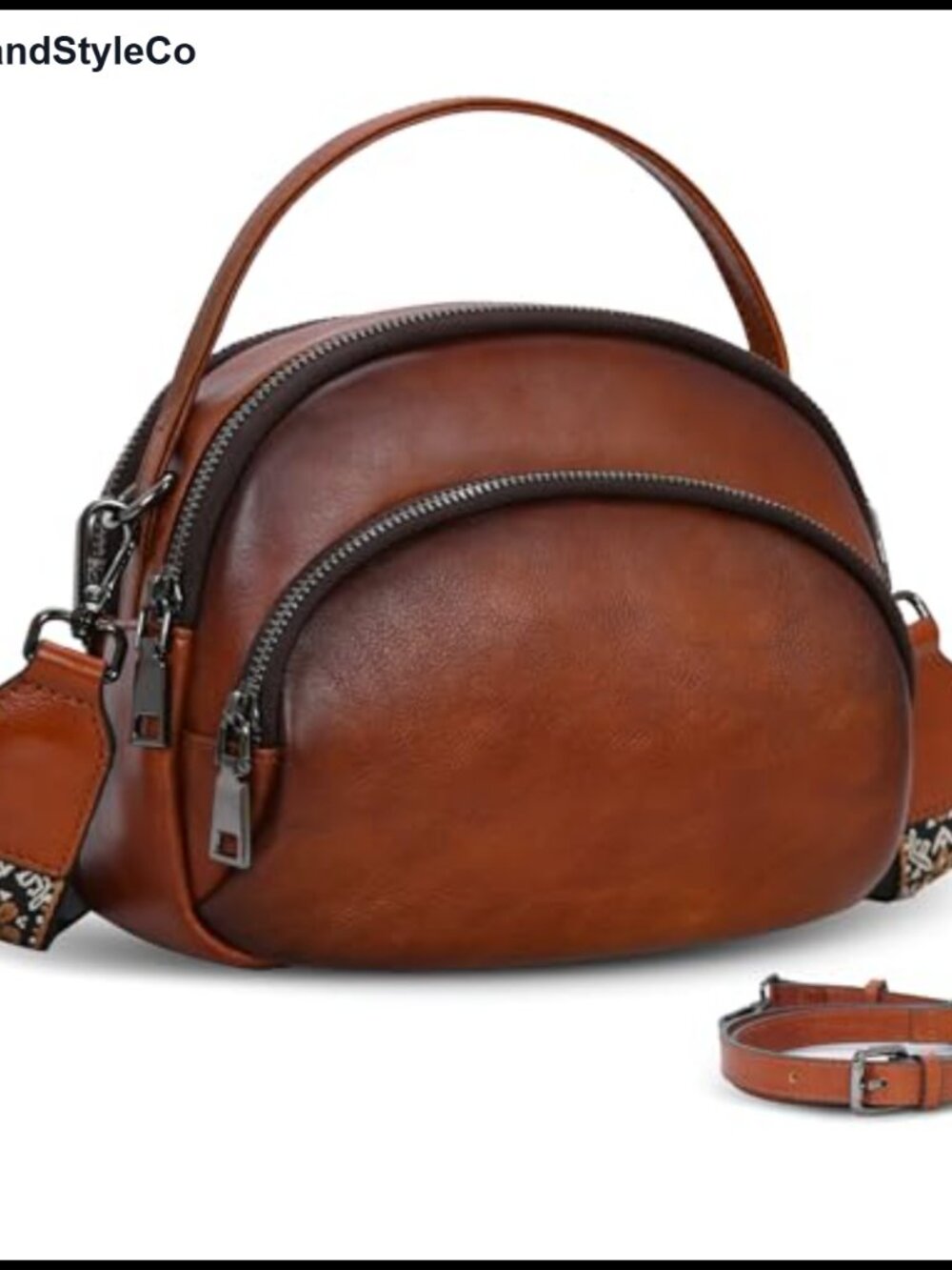 Genuine Leather Crossbody Bag Women Small Shoulder Purse Satchel